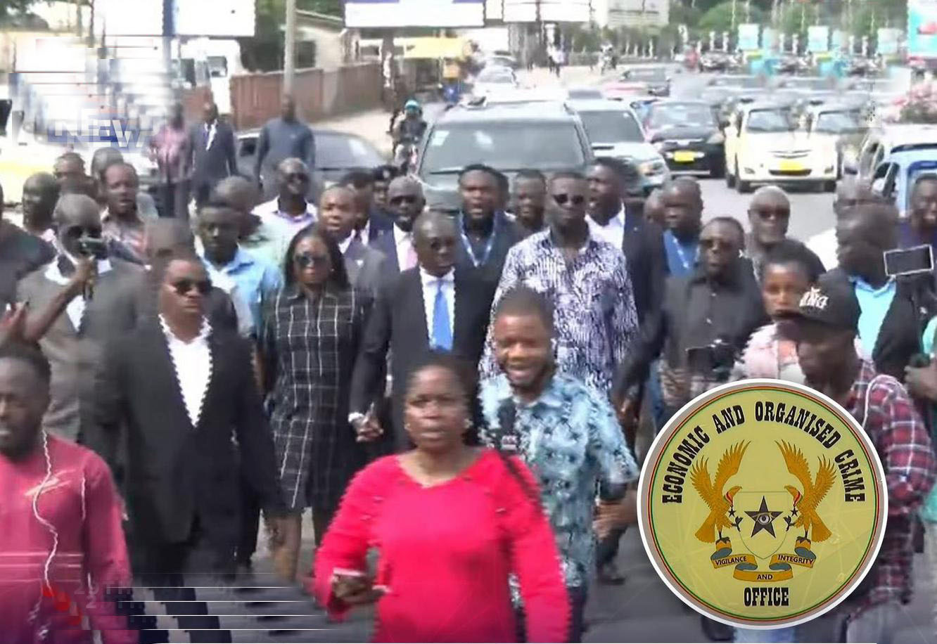 Minority Walks Out of Parliament, Marches to EOCO in Solidarity with Chairman Wontumi